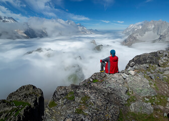 Watching the magnificent mountains for hours, enjoying and finding peace