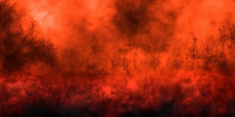 Fiery Abstract Art: A Digital Painting of Smoke and Fire