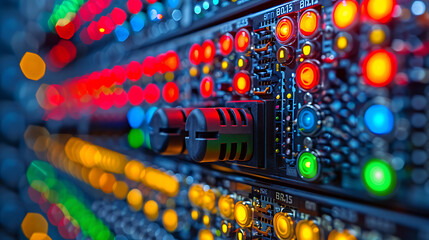 Fototapeta premium Eco-Friendly Business Connection: High-Speed Optic Fiber Data Transfer
