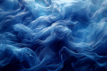 Obraz premium Ethereal Abstraction in Navy Blue