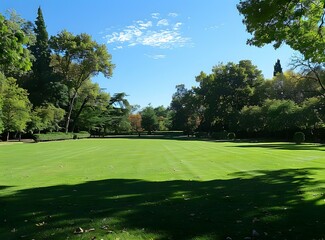 Fototapeta premium green field in the park
