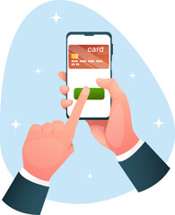 online card payment via mobile application