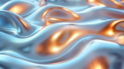 Cutting-edge metallic liquid background design with innovative tech vibes