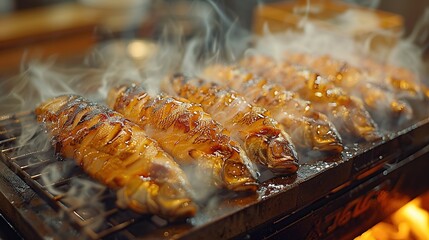 Grilled Fish with Smoke
