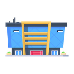 Download this isometric icon of shopping mall 

