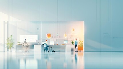 Diverse selection of team members collaborating in a modern office, teamwork dynamics, team selection, office collaboration, professional environment