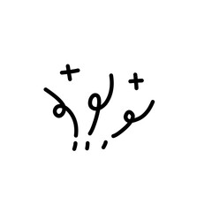 sparkling streaks of lines