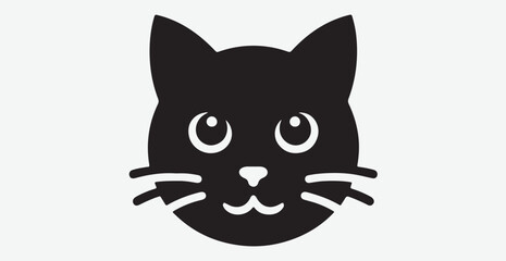 Cat silhouette isolated vector head tail full elegant new best cute sit design illustration animal pet collection full body head black and white download