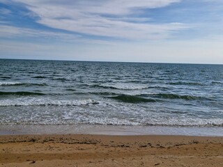 waves on the beach