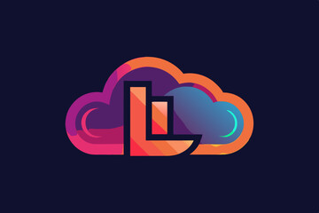 L logo Colorful Vector Design