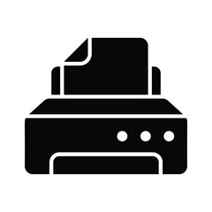 A streamlined printer icon representing printing functionality for documents, images, and more
