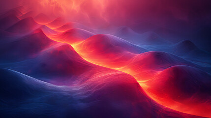 Fototapeta premium Vibrant Mid-Journey Canvas: Abstract Art for Overlays