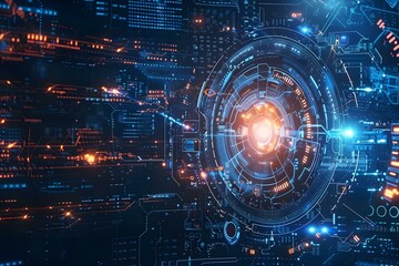 futuristic technology background