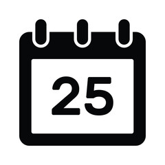 A simple and versatile calendar icon, ideal for dates, scheduling, and time management