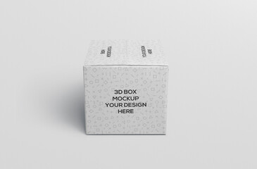 Cardboard Box Mockup