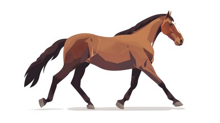 Obraz premium vector horse silhouette