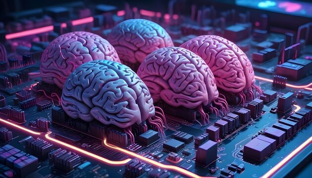 Computer-Style Realistic 3D Fusion of Human Brains - Brain Computer Interface - Biological Computing