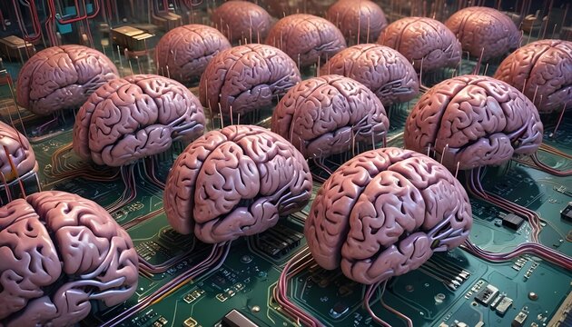 Computer-Style Realistic 3D Fusion of Human Brains - Brain Computer Interface - Biological Computing