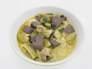 Thai green curry traditional spicy asian cuisine