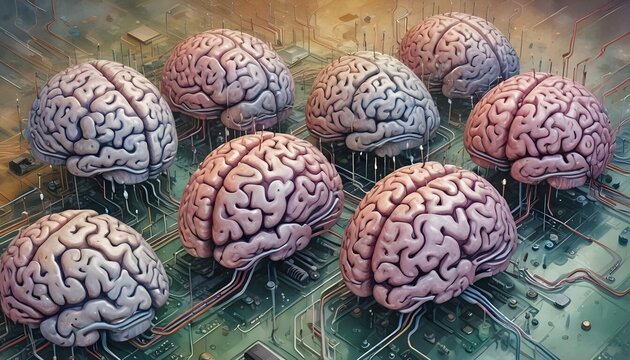 Computer-Style Realistic 3D Fusion of Human Brains - Brain Computer Interface - Biological Computing