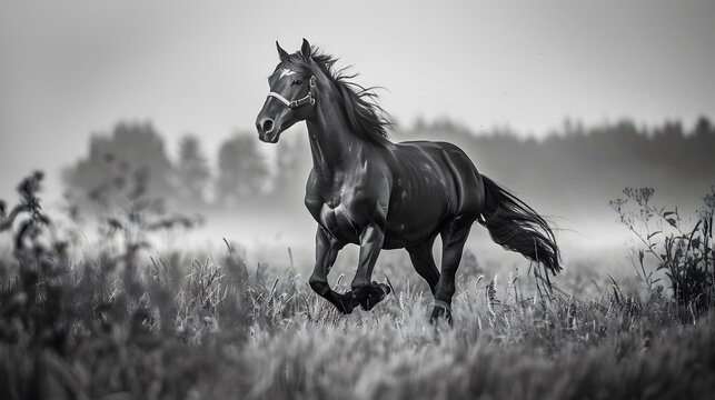 vector horse silhouette