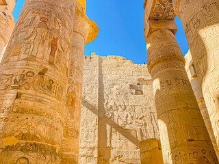 Karnak Temple is dedicated to the temple complex of Ancient Egypt. Thebes, Karnak, Luxor, Egypt