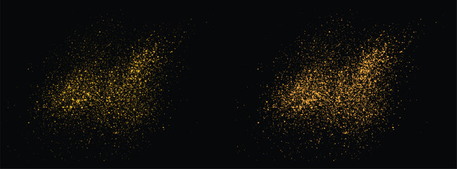 Gold glitter vector starburst celebratory festive golden background