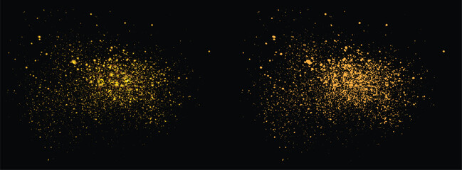 Golden confetti sparkle gold glitter grainy texture background