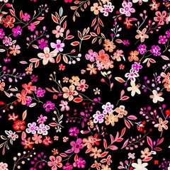 Graceful Pink Floral Geometric Wallpaper for Modern Spaces