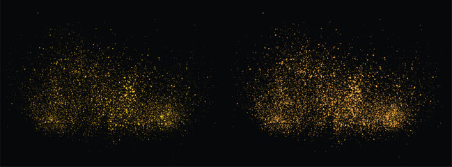 Fototapeta premium Stardust vector confetti gold glitter celebratory illustration