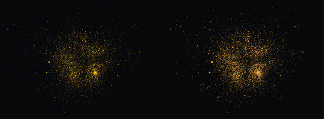 Vector gold glitter confetti celebration glamour