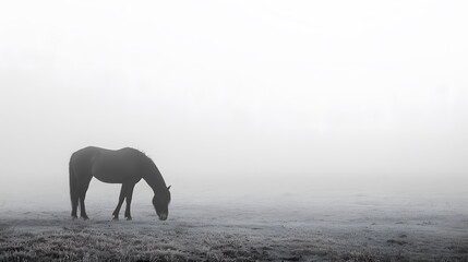 Obraz premium vector horse silhouette