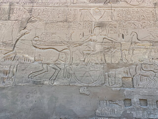 Obraz premium Karnak Temple is dedicated to the temple complex of Ancient Egypt. Thebes, Karnak, Luxor, Egypt