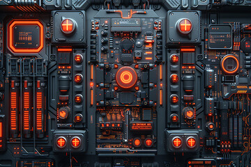 Realistic Tech Illustrations on Empty Canvas