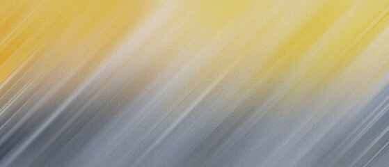 Abstract Gradient Background with Yellow and Blue Diagonal Streaks for Modern Design Projects, blurred noise, and grainy texture