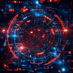 Obraz premium futuristic technology background