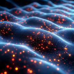 Obraz premium Algorithm Visualization - Futuristic Canvas Design