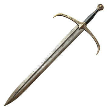 claymore sword isolated on white background genrated by AI


