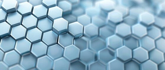 Naklejka premium A blue background with a pattern of hexagons