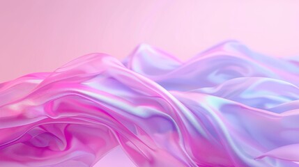 Fototapeta premium A pink and purple fabric with a wave pattern