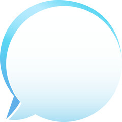 3d Bubble Speech Dialogue Gradient