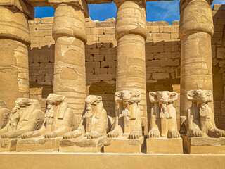 Karnak Temple is dedicated to the temple complex of Ancient Egypt. Thebes, Karnak, Luxor, Egypt