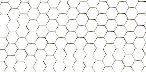 Naklejka premium Abstract white 3d hexagon creative grid honeycomb structure mosaic pattern background. luxury minimal technology network abstraction tech digital tile vector wall banner surface polygon background.