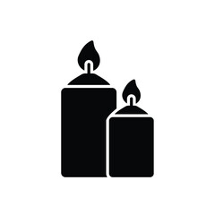Candle vector icon