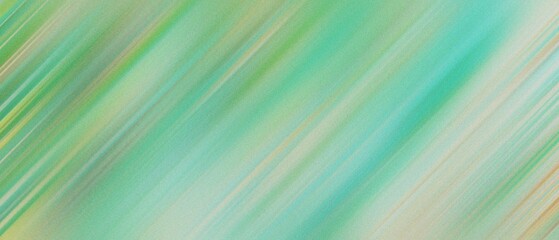 Obraz premium Abstract Green and Blue Gradient Background with Diagonal Lines and Soft Light Effects, blurred noise, and grainy texture