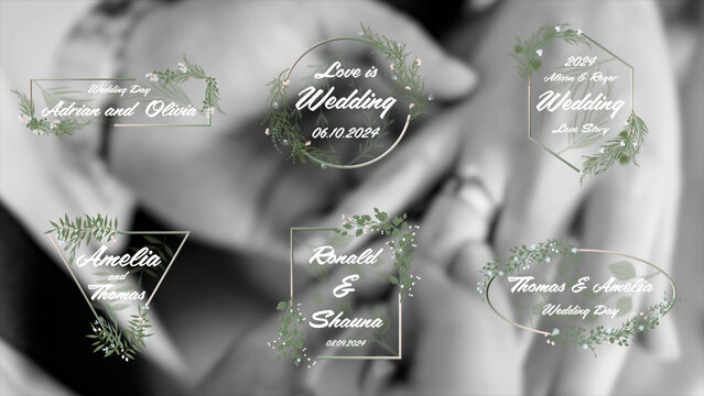 Wedding Titles	
