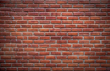 Red brick wall texture background. 