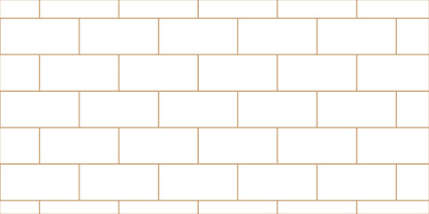 Naklejka premium White brick wall background. architecture construction stone block brick wallpaper. seamless building cement concrete wall grunge background. 