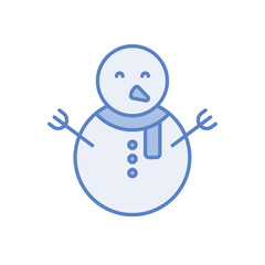 Snowman vector icon