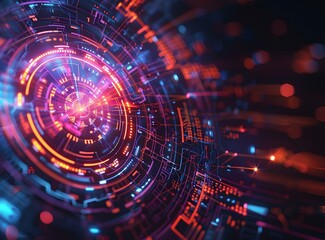 Fototapeta premium futuristic technology background